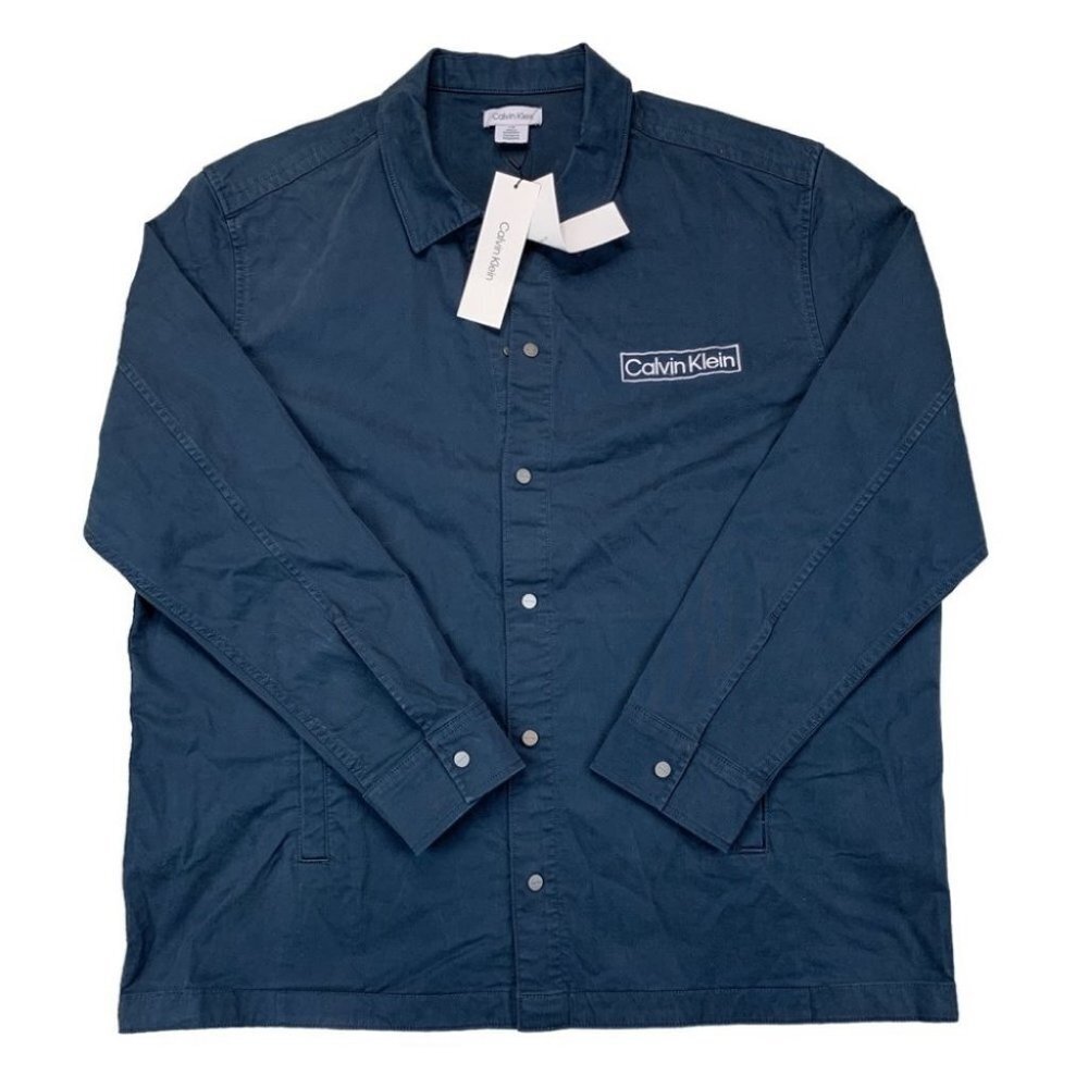 Calvin Klein Mens Relaxed Fit Box Logo Shirt Size L